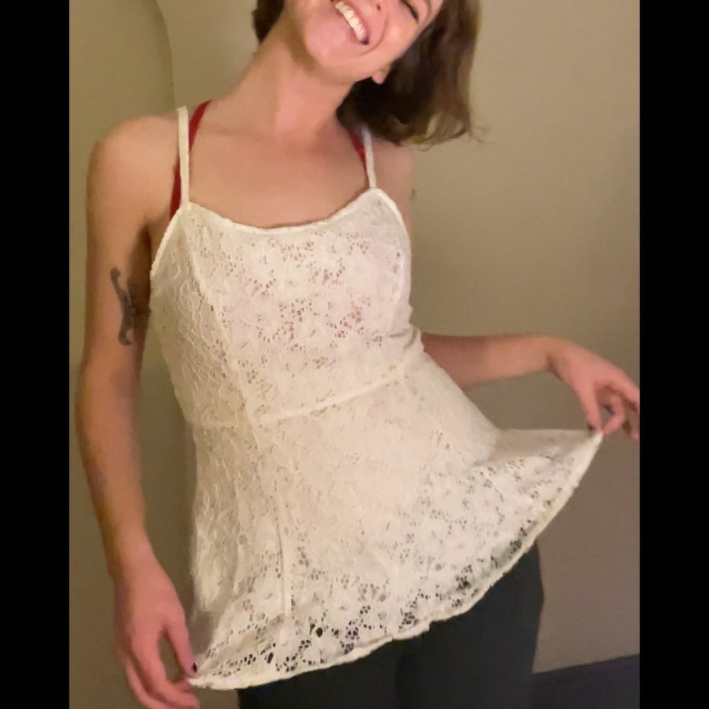 Lacey White Tank